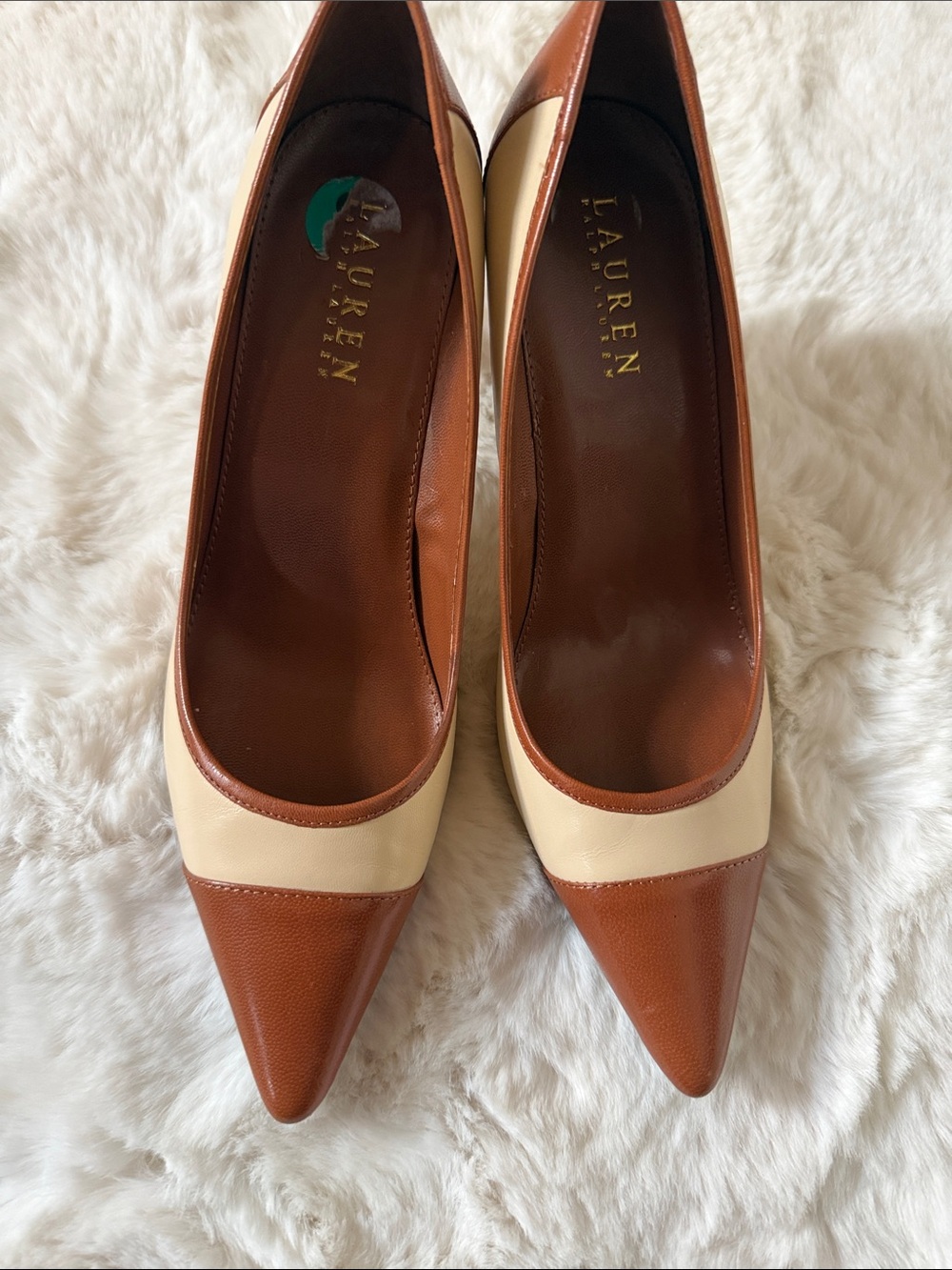 Lauren Ralph Lauren two-tone spectator pumps